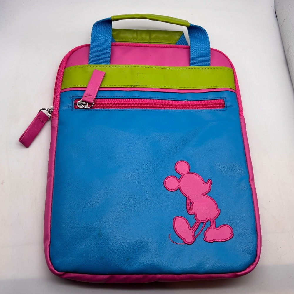 Disney Mickey Mouse Y2K Retro Color Block IPad/Tablet Flat Bag